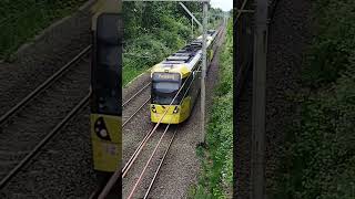 Manchester Metrolink Trams Brooklands  30503018 to Piccadilly [upl. by Myrvyn183]