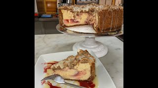 Raspberry Streusel Cheesecakeand a message for my critics [upl. by Astiram]