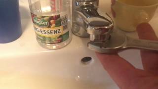 How to clean a faucet aerator with vinegar essence DIY [upl. by Ardna]