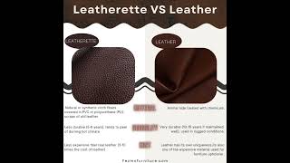 Leather vs leatherette know the difference By Fezmo Eazy Living [upl. by Niras296]