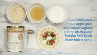 Blackmores easy baby bircher bowl recipe [upl. by Anirav]