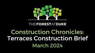 Construction Chronicles Terraces Construction Brief March 2024 [upl. by Base596]