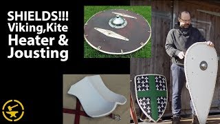 Viking shields kite shields heater shields and jousting shields  Todsstuff [upl. by Aneleairam50]