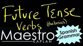 FUTURE TENSE How to conjugate verbs in Spanish [upl. by Iseabal]