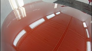 Car paining  Hood spray paint  Waterborne Cromax Pro  Axalta  Clear coat Lechler MC405  Iwata [upl. by Barr]