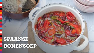 Vegetarische bonensoep  Gezond Recept  Voedingscentrum [upl. by Aronael200]