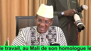 Intervention du PM Choguel lors de la visite de travail au Mali de son homologue le PM du Niger [upl. by Tobye641]