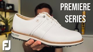 FootJoy Premiere Series Golf Shoes  In Hand FIRST LOOK [upl. by Marijane]