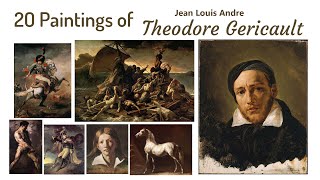 20 Paintings of Artist quotTheodore Gericaultquot 1791  1824 [upl. by Enilesor]