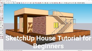 SketchUp House Tutorial for Beginners  1 [upl. by Jovita]