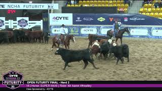 2023 NCHA Futurity  OPEN FUTURITY FINAL  Draw 18 Aaron Wheatley riding Super Maxi [upl. by Onairpic363]