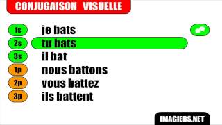 Conjugaison  Indicatif Présent  Verbe  Battre [upl. by Salkin]