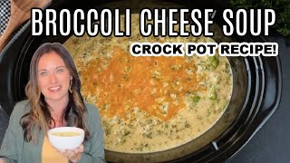 Best Crockpot Broccoli Cheese Soup [upl. by Kirit730]