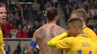 HD Ibrahimovic amazing goal vs England English commentary [upl. by Bevin590]