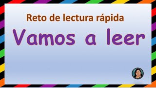 Reto de lectura rápida para niños video VICKY [upl. by Prince515]