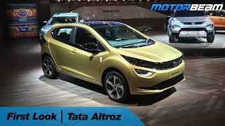 Tata Altroz amp Altroz EV  First Look  MotorBeam [upl. by Brande13]