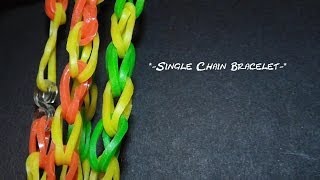 Wonder Loom tutorial quotsingle chainquot [upl. by Clara202]