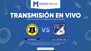 Alianza Petrolera Vs MILLONARIOS  CUARTOS DE FINAL  Vuelta Copa 2023  Transmisión EN VIVO [upl. by Olly160]