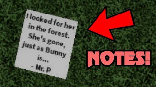 PIGGY CHAPTER 11 ALL NOTES Secrets  Roblox Piggy New Update [upl. by Ylreveb]