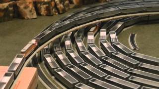 The spiral with Ho Scale 243 cars 9 engines [upl. by Thorlay602]