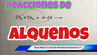 REACCIONES ORGÁNICAS de Adición y Sustitución Alquenos y Alquinos [upl. by Ayikur]