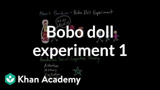 Observational learning Bobo doll experiment and social cognitive theory  MCAT  Khan Academy [upl. by Hras]