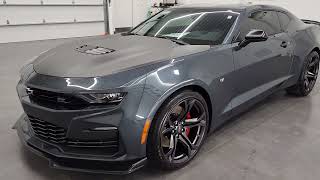 4K 2021 CHEVROLET CAMARO 1SS 1LE SHADOW GRAY WALKAROUND OVERVIEW 12797Z SOLD [upl. by Dorran]