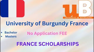 University of Burgundy France Application 2024Fully funded scholarship No IELTSNo Application Fee [upl. by Anaik277]