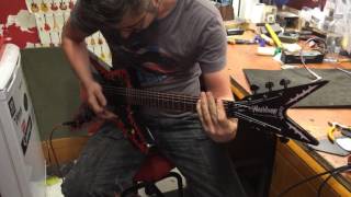 Washburn DIME 333 Inferno Sound with Marshall Combo Amp [upl. by Ogir]