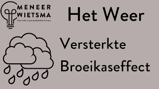 Natuurkunde uitleg Het Weer 4 Versterkte Broeikaseffect [upl. by Zetneuq]