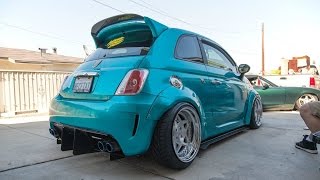 Akrapovic vs bombardone Abarth 595 best sound exhaust compilation [upl. by Ahsahs]