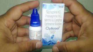 Opticool Eye Drops Best CoolingRefreshingMoisturising Eye Drop amp review in Hindi [upl. by Alleen]