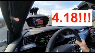 Testing the Audi etron S 0100kmh on all modes  Impressive results [upl. by Tolley]