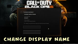 How to Change your display name in Call of Duty Black Ops 6 [upl. by Lleuqram]