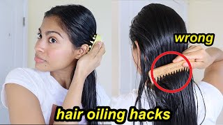 HAIR OILING MISTAKES THAT WILL RUIN YOUR HAIR  How to properly oil hair for hair growth [upl. by Sapphira435]