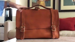 The Porter Satchel made by Bexar Goods of Texas [upl. by Paschasia]