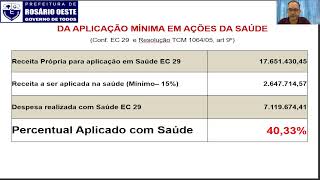 AUDIÊNCIA PÚBLICA  LRF  1 QUADRIMESTRE DE 2023 [upl. by Diet865]