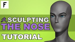 How to Sculpt a Nose  ZBrush Tutorial [upl. by Birchard593]