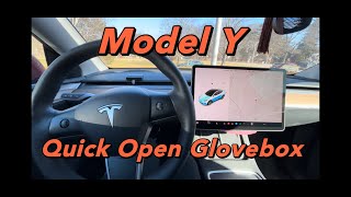 Tesla Model Y Unveiling The Fastest Glove Box Access [upl. by Fitts]