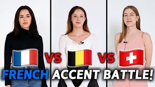 France vs Belgium vs Swiss Language differences French Accent Comparison [upl. by Aikrahs]