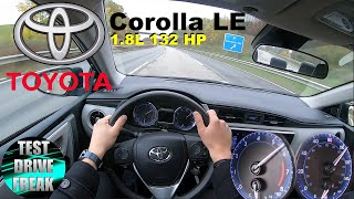 2019 Toyota Corolla LE Sedan 18L TOP SPEED AUTOBAHN DRIVE POV [upl. by Malita]