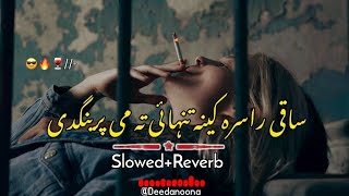 Saqi Rasara Kena Tanhai Ta Me Pregnade 🥰  Slowed And Reverb  Pashto New Song  Deedanoona [upl. by Animor887]