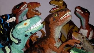 Jurassic Park Raptor Variations from JP Lost World and JP3 Toy Lines Collection [upl. by Maffei355]