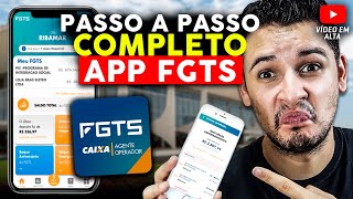 Aplicativo FGTS Tutorial COMPLETO do APP FGTS APRENDA A SACAR O FGTS PELO APLICATIVO [upl. by Amadeus]