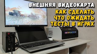 Внешняя видеокарта как сделать чего ожидать тесты в играх [upl. by Nollad18]