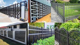 modern metal fence design ideas [upl. by Elaweda541]