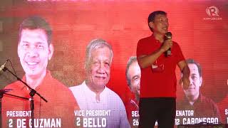 FULL SPEECH Leody de Guzman at miting de avance [upl. by Elyod]