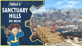 Fallout 4 Sanctuary Hills Capital City Settlement Build No Mods Used [upl. by Carina985]