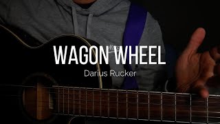 How to play Wagon Wheel  Guitar tutorial easy Darius Rucker [upl. by Alhan]