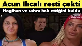 SURVİVOR NAGİHAN VE SAHRA DİSKALİFİYEMİ OLDU ACUN ILICALI AÇIKLADI [upl. by Sumedocin]